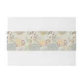 Bandeau De Faire-part motif montrant le jardin bouclé (Dos exemple)