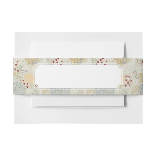 Bandeau De Faire-part motif montrant le jardin bouclé (Devant Example)