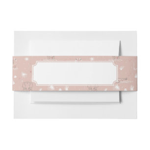 Bandeau De Faire-part motif montrant les animaux mignons de jungle de