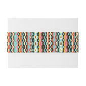 Bandeau De Faire-part Motif multicolore abstrait (Dos exemple)