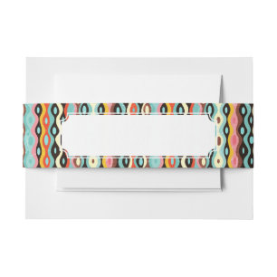 Bandeau De Faire-part Motif multicolore abstrait