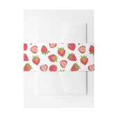 Bandeau De Faire-part Motif mûre fraise (Devant example)