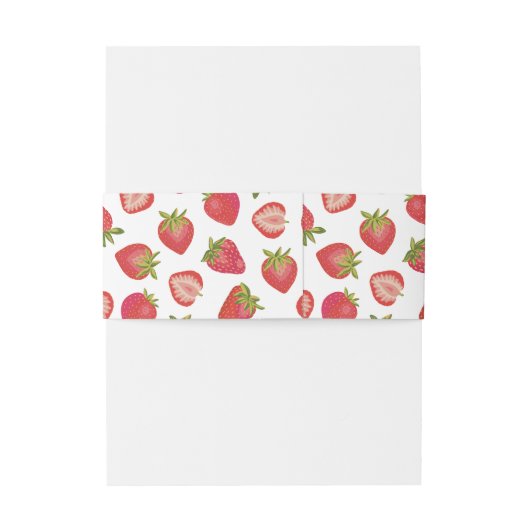 Bandeau De Faire-part Motif mûre fraise (Dos Example)