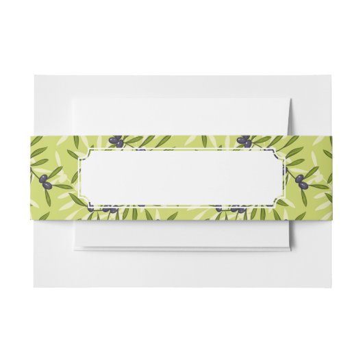 Bandeau De Faire-part Motif olive (Devant Example)