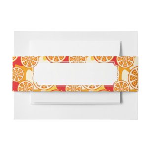 Bandeau De Faire-part Motif orange