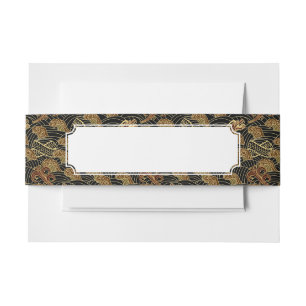 Bandeau De Faire-part Motif oriental de dragon de mer