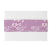 Bandeau De Faire-part Motif pourpre d'orchidée (Dos exemple)