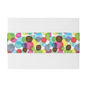 Bandeau De Faire-part Motif rond 2 d'enfants de bulles (Dos exemple)