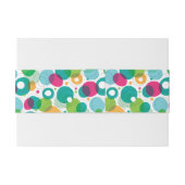 Bandeau De Faire-part Motif rond d'enfants de bulles (Dos exemple)