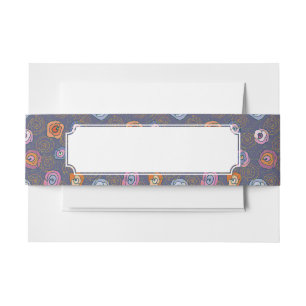 Bandeau De Faire-part Motif rose de champ de résumé