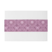 Bandeau De Faire-part Motif rose vintage (Dos exemple)
