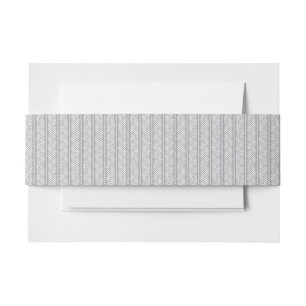 Bandeau De Faire-part Motif tiré par la main gris de Chevron