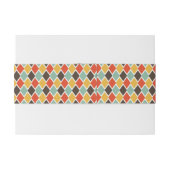 Bandeau De Faire-part Motif tribal de mode d'ikat moderne (Dos exemple)