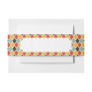 Bandeau De Faire-part Motif tribal de mode d'ikat moderne