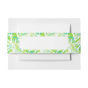 Bandeau De Faire-part Motif tropical de palmettes