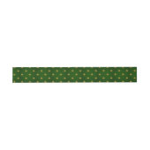 Bandeau De Faire-part Motif vert d'or de trèfle (Plat)