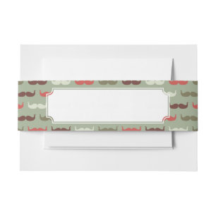 Bandeau De Faire-part Motif vintage avec la moustache