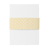 Bandeau De Faire-part Mousseline pois jaune (Dos Example)