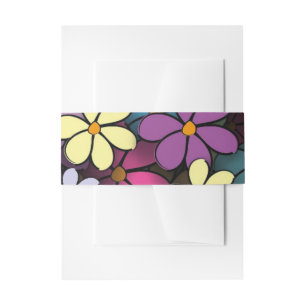 Bandeau De Faire-part Mulicolor floral