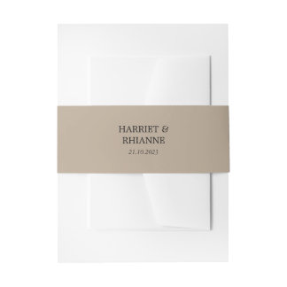Bandeau De Faire-part Mushroom Minimalist