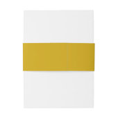Bandeau De Faire-part Mustard Yellow Minimalist Wedding (Dos Example)