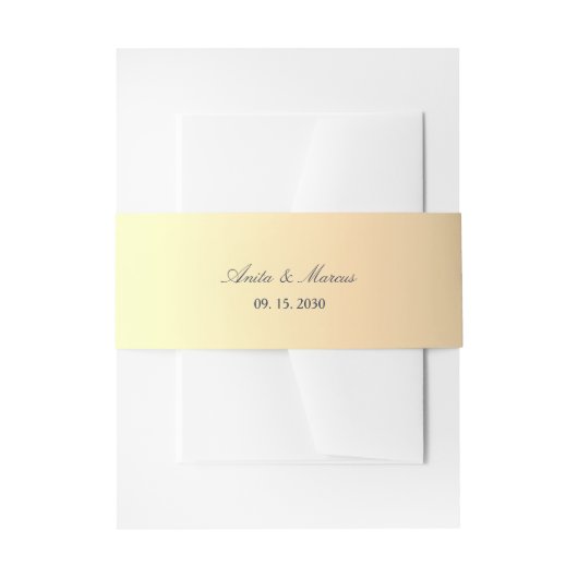 Bandeau De Faire-part Navy Blue Gold Baroque Wedding (Devant example)