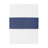 Bandeau De Faire-part Navy Blue Invitation Belly Band (Dos Example)
