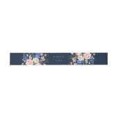 Bandeau De Faire-part Navy Blue Wildflower Floral Wedding (Plat)