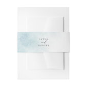 Bandeau De Faire-part Nettoyage aquarelle | Blue Bride et Mariage de cha (Devant example)