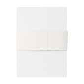 Bandeau De Faire-part Neutral Monogram Modern Wedding (Dos Example)