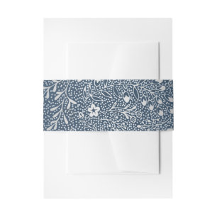 Bandeau De Faire-part noces d'argent florales de marine vintage