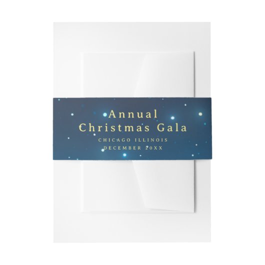 Bandeau De Faire-part Noël Invitation Belly Band (Devant example)