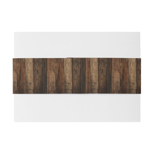 Bandeau De Faire-part Noël rustique (Dos exemple)