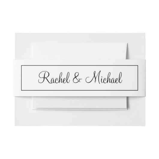 Bandeau De Faire-part Noir et blanc Extraordinaire (Devant Example)