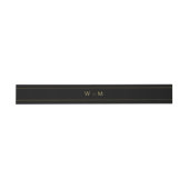 Bandeau De Faire-part Noir Monogramme Dark Moody Mariage (Plat)