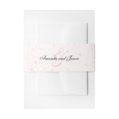 Bandeau De Faire-part Nom du Mariage de l'esperluette Points roses (Devant example)