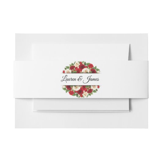 Bandeau De Faire-part Nom personnalisé Invitation Bande de ventre (Devant Example)