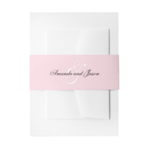 Bandeau De Faire-part Noms mariages rose