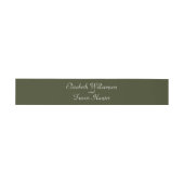 Bandeau De Faire-part Noms Simple Forest Green (Plat)