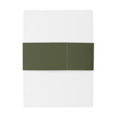 Bandeau De Faire-part Noms Simple Forest Green (Dos Example)