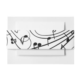 Bandeau De Faire-part Notes de musique fantaisie