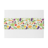 Bandeau De Faire-part Nourriture sur un arrière - plan blanc (Dos exemple)