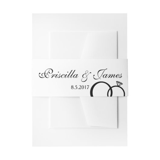 Bandeau De Faire-part Nous faisons Mariage (Devant example)