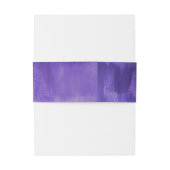 Bandeau De Faire-part Nous nous marions violet abstrait mariage d'art (Dos Example)