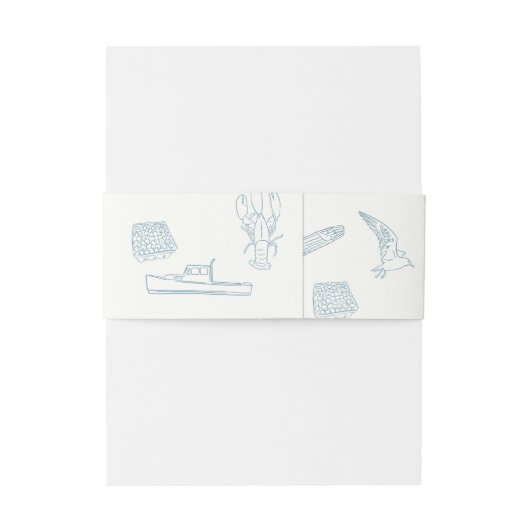 Bandeau De Faire-part Nouvelle-Angleterre (Dos Example)