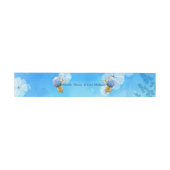 Bandeau De Faire-part Nuances d'aquarelle bleue Hydrangeas (Plat)