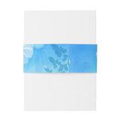 Bandeau De Faire-part Nuances d'aquarelle bleue Hydrangeas (Dos Example)