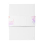 Bandeau De Faire-part Nuances de rose Mariage d'aquarelle (Dos Example)