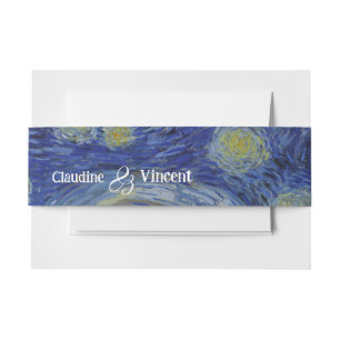Bandeau De Faire-part "Nuit étoilée" par Van Gogh