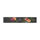 Bandeau De Faire-part Nuits Sultry Floral Mariage ID829 (Plat)